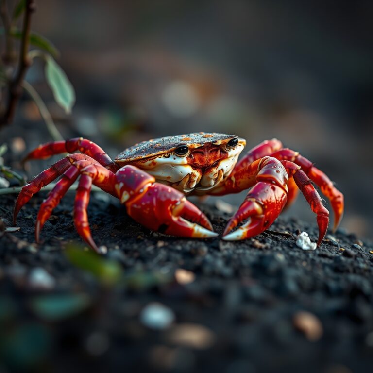 Christmas Island Red Crab in a natural, species-appropriate environment
