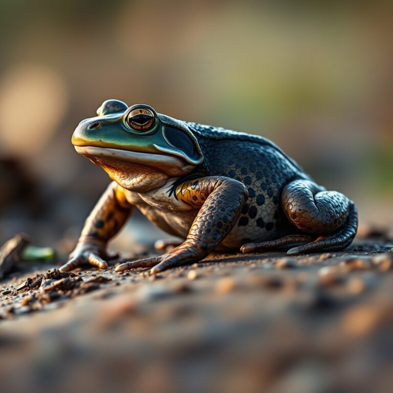 Goliath Frog in a natural, species-appropriate environment