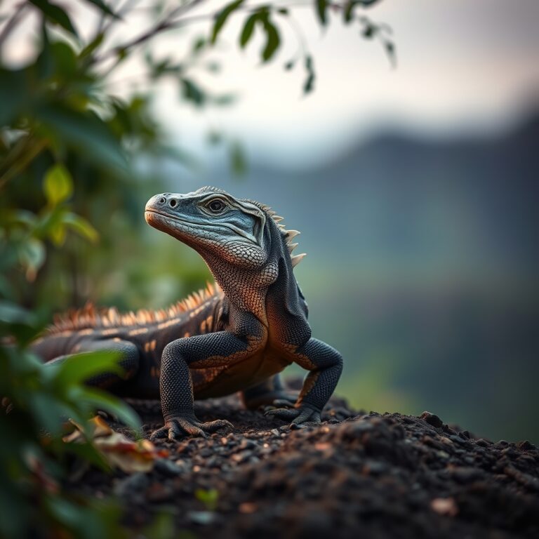 Komodo Dragon in a natural, species-appropriate environment