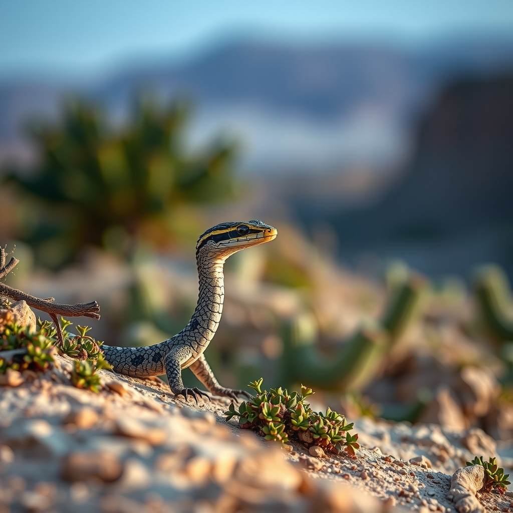 Sidewinder in a natural, species-appropriate environment